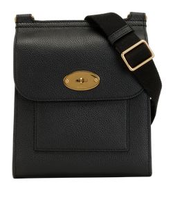 Small Antony Messenger Bag, Leather, Black, MIT, DB, 2*